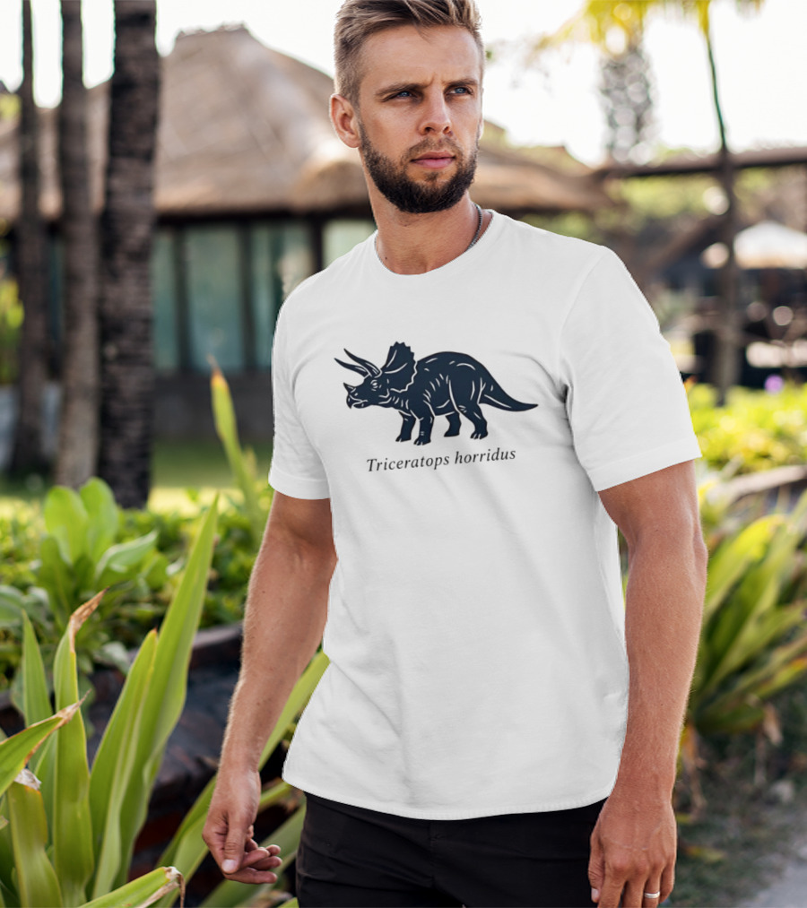 Triceratops Horridus Dinosaur Prehistoric Animal Paleontology Biology Science T-Shirt