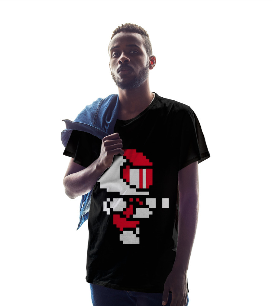 Arcade Pixel Racing Driver Fast Track Helmet Retro Game T-Shirt