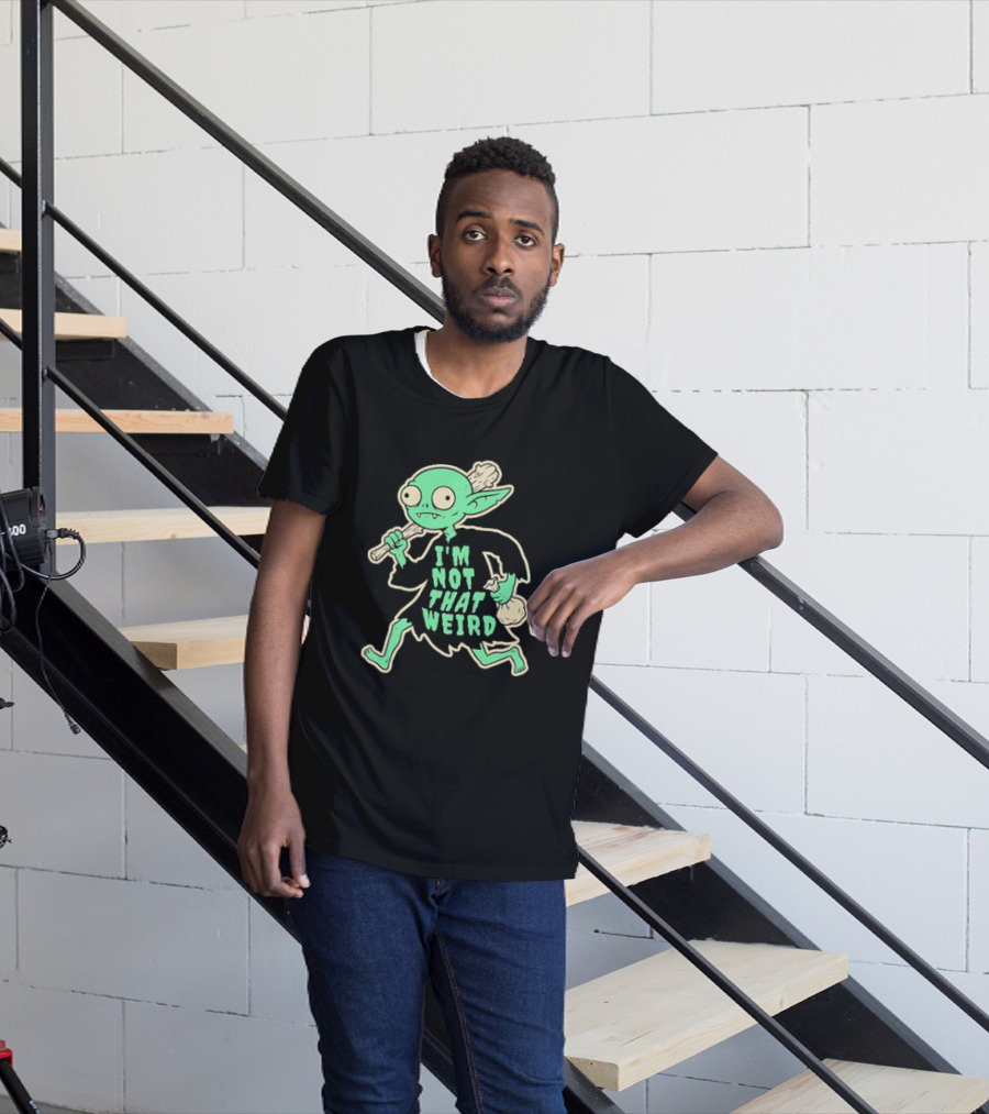 I'm Not That Weird Goblin With D20 Dice Fun Fantasy Role Playing Humor T-Shirt