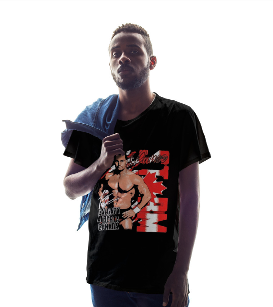 Lance Storm Calgary Alberta Canada Wrestling Icon Red Maple Leaf T-Shirt