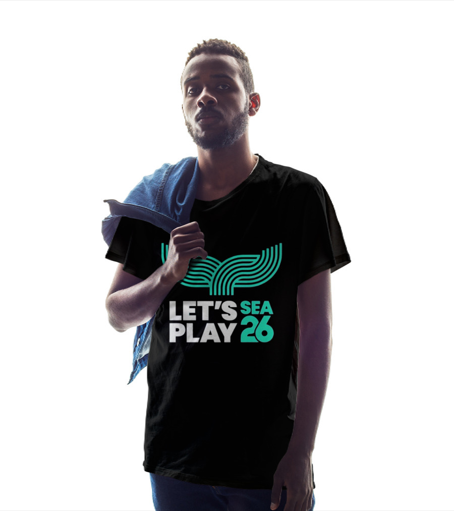 Let's Play Sea 26 The Sound Blue Seattle T-Shirt