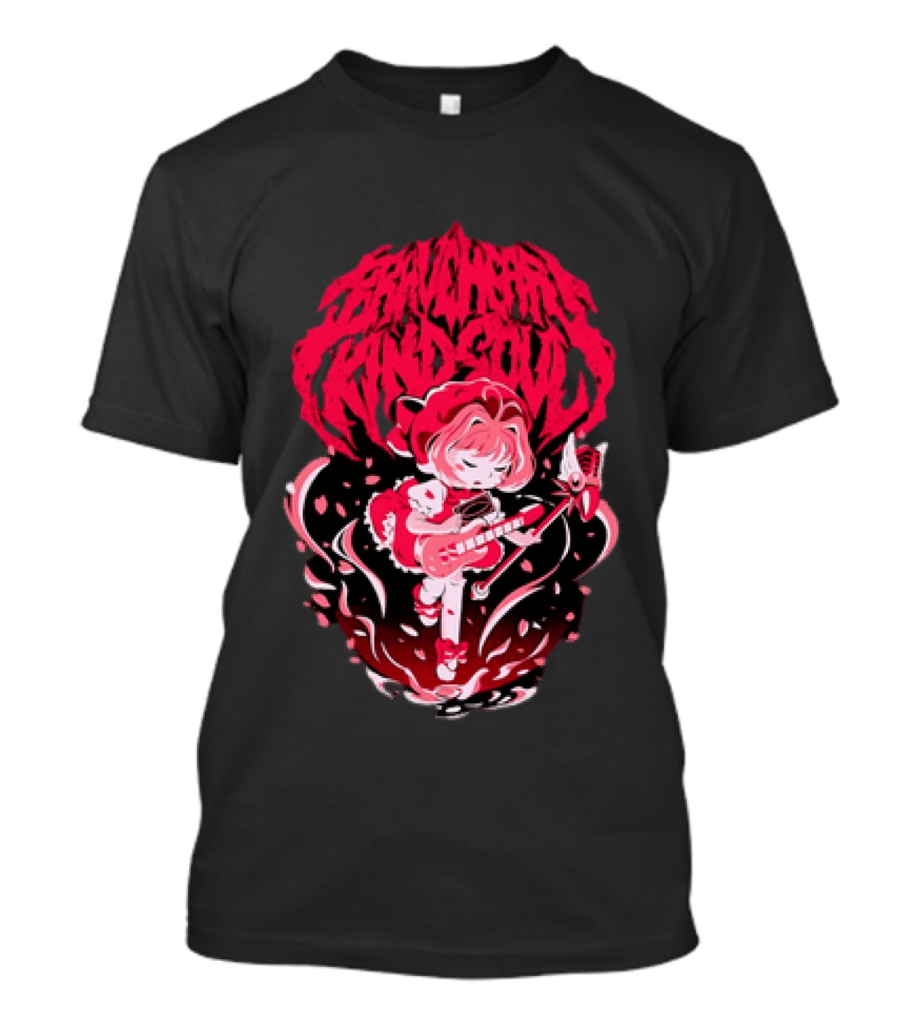 Sakura Kinomoto Braveheart Kind Soul Anime Magic Wand Girl T-Shirt