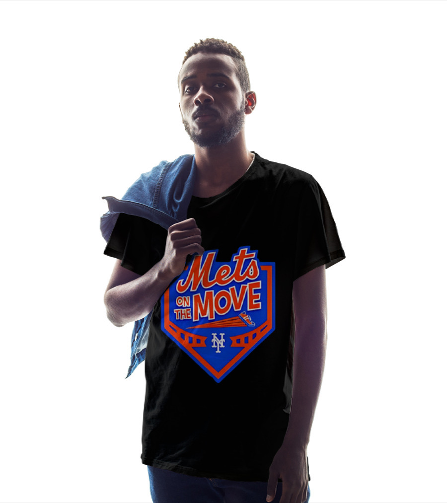 Mets On The Move New York NY Baseball Sneaker T-Shirt