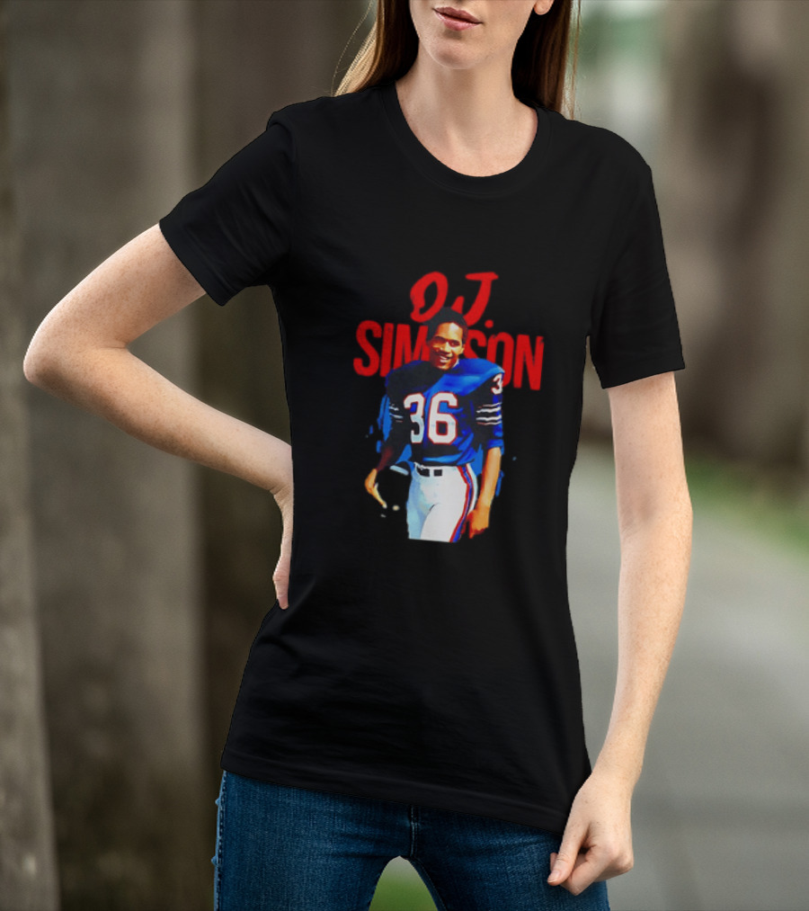 O.J. Simpson 36 Buffalo Bills Football Player T-Shirt