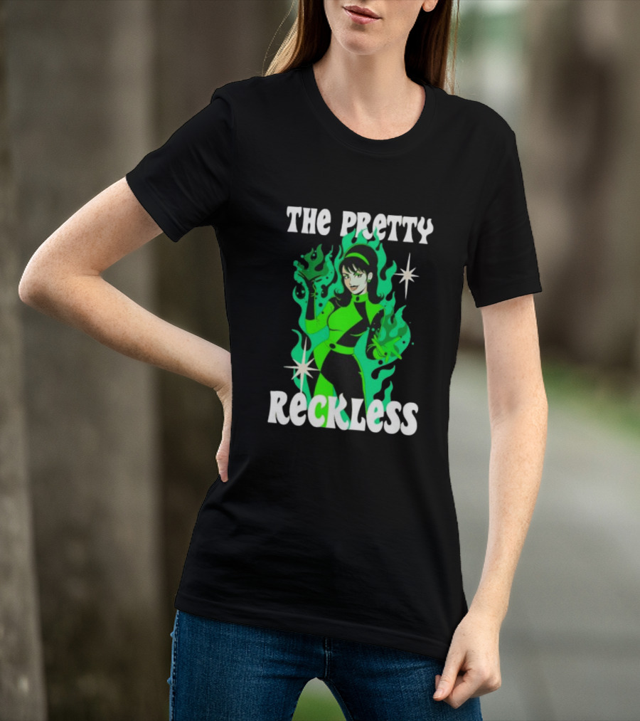 The Pretty Reckless Green Flame Witch Taylor Momsen T-Shirt
