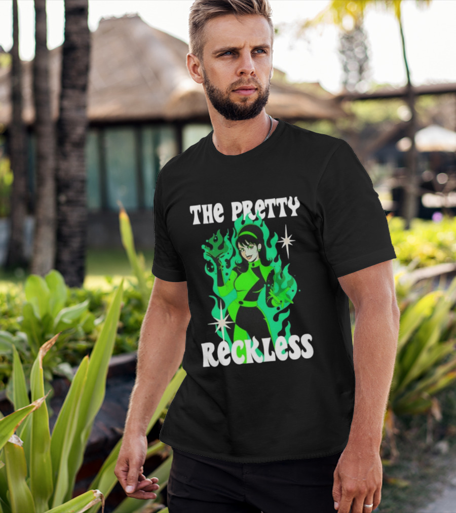 The Pretty Reckless Green Flame Witch Taylor Momsen T-Shirt