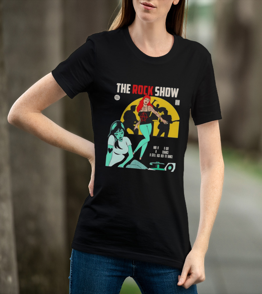The Rock Show Comic Dance Chance Anarchy Girl Silhouette Scene T-Shirt