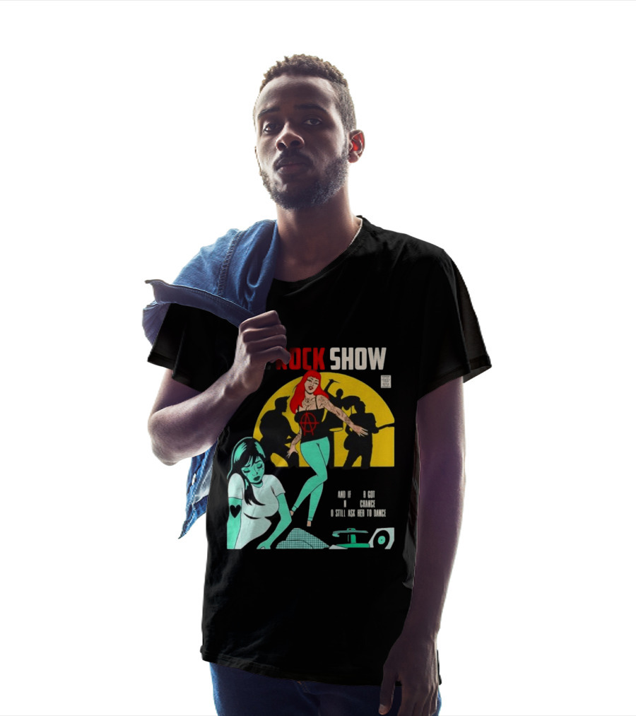 The Rock Show Comic Dance Chance Anarchy Girl Silhouette Scene T-Shirt
