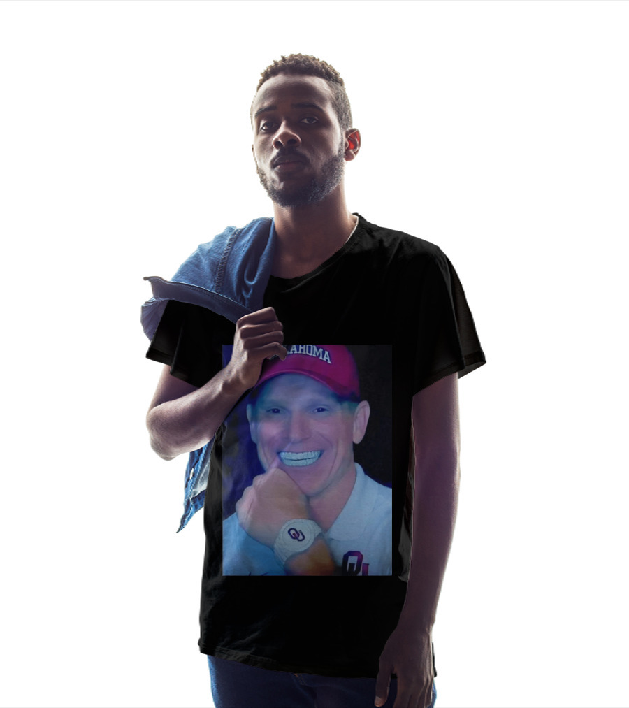 Oklahoma Sooners Brent Venables Smiling With Grill And OU T-Shirt