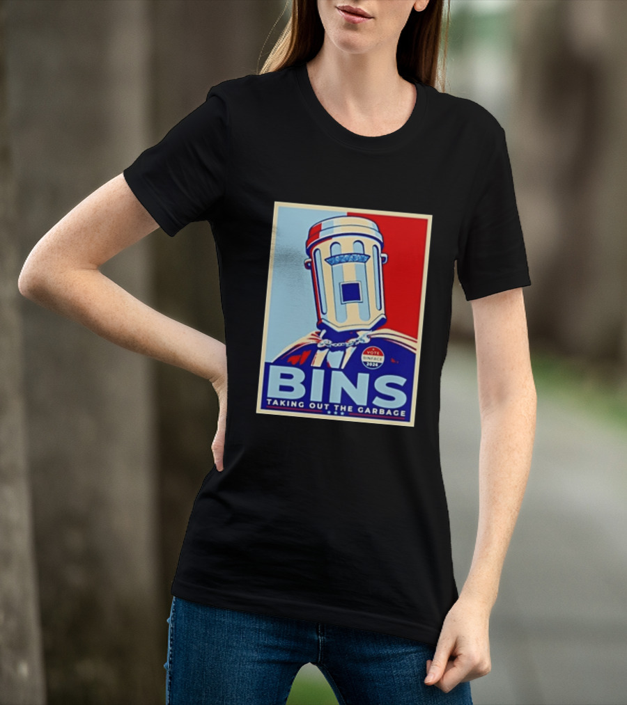 Binface Bins Hope Vote 2024 Taking Out The Garbage T-Shirt