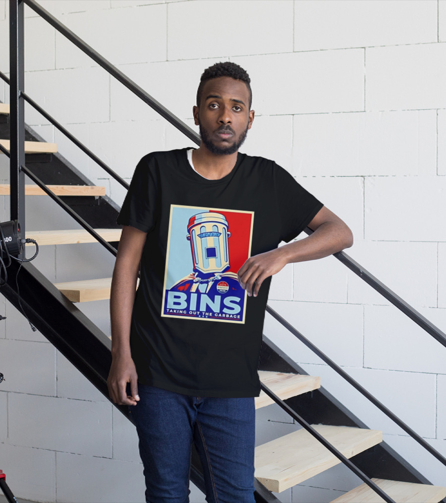 Binface Bins Hope Vote 2024 Taking Out The Garbage T-Shirt