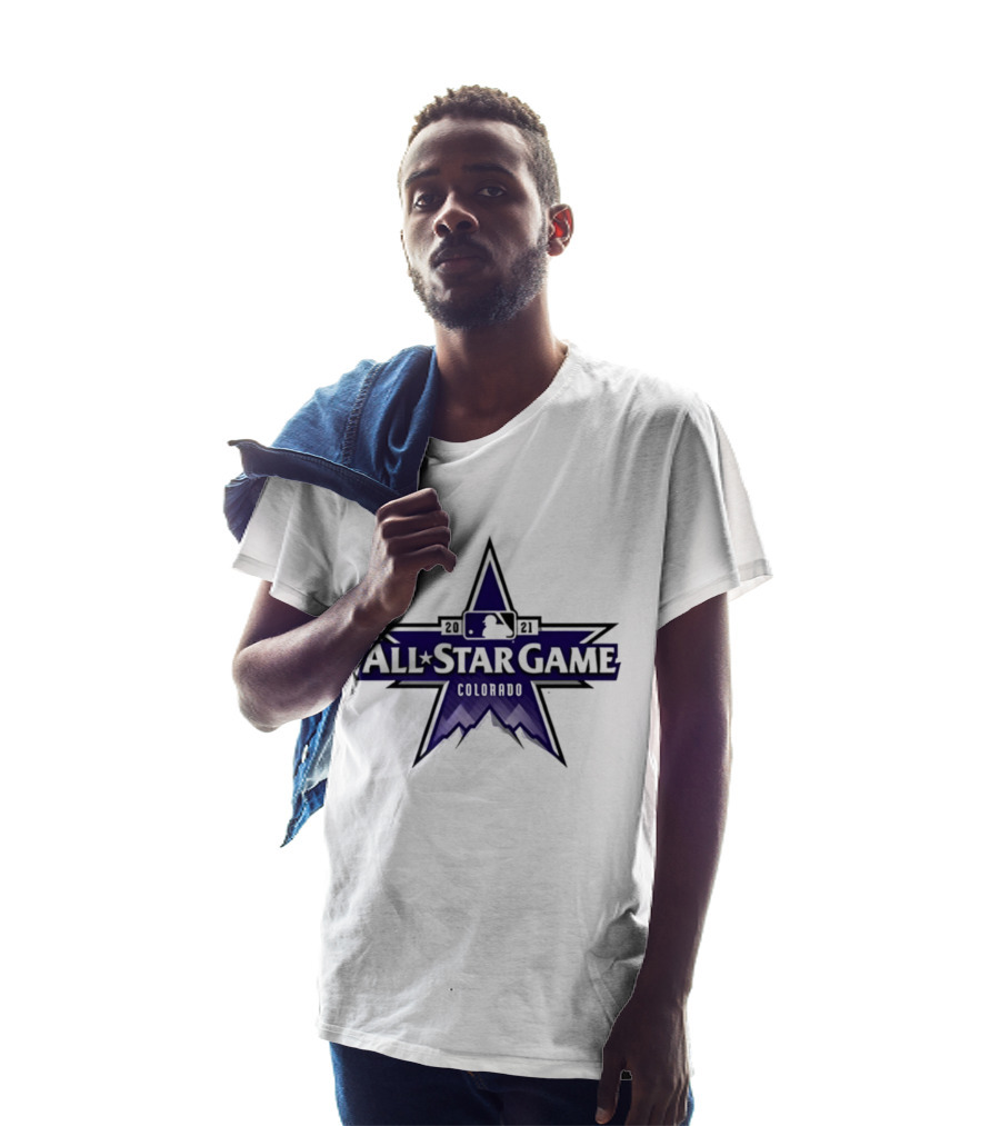 2021 MLB All Star Game Colorado Star Logo Rockies Baseball T-Shirt
