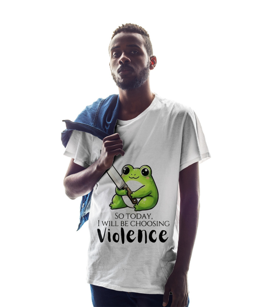 Frog I Slept Like Shit So Today I Will Be Choosing Violence T-Shirt