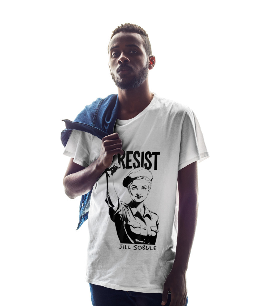 Resist Jill Sobule Empowerment Iconic Symbol Fist Raised T-Shirt