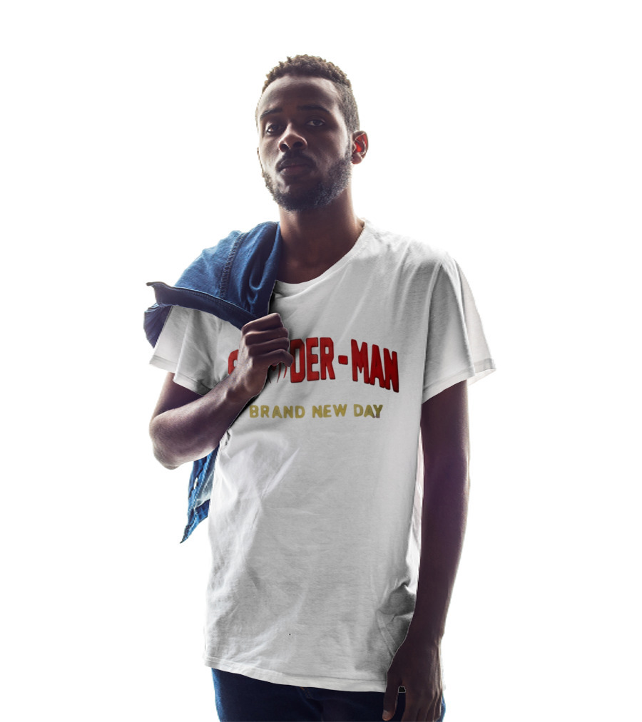 Spider Man Brand New Day Iconic Red Text With Spider T-Shirt