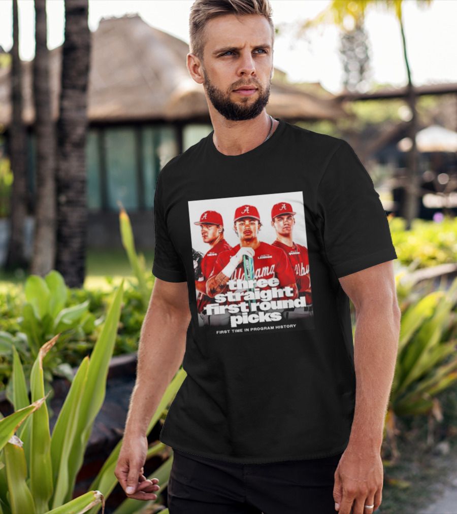 Ben Hess Justin Lebron Riley Quick Alabama Three Straight First Round Picks First Time In Program History T-Shirt