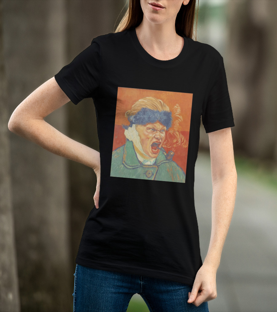 Erling Haaland Van Gogh Pipe Smoking T-Shirt