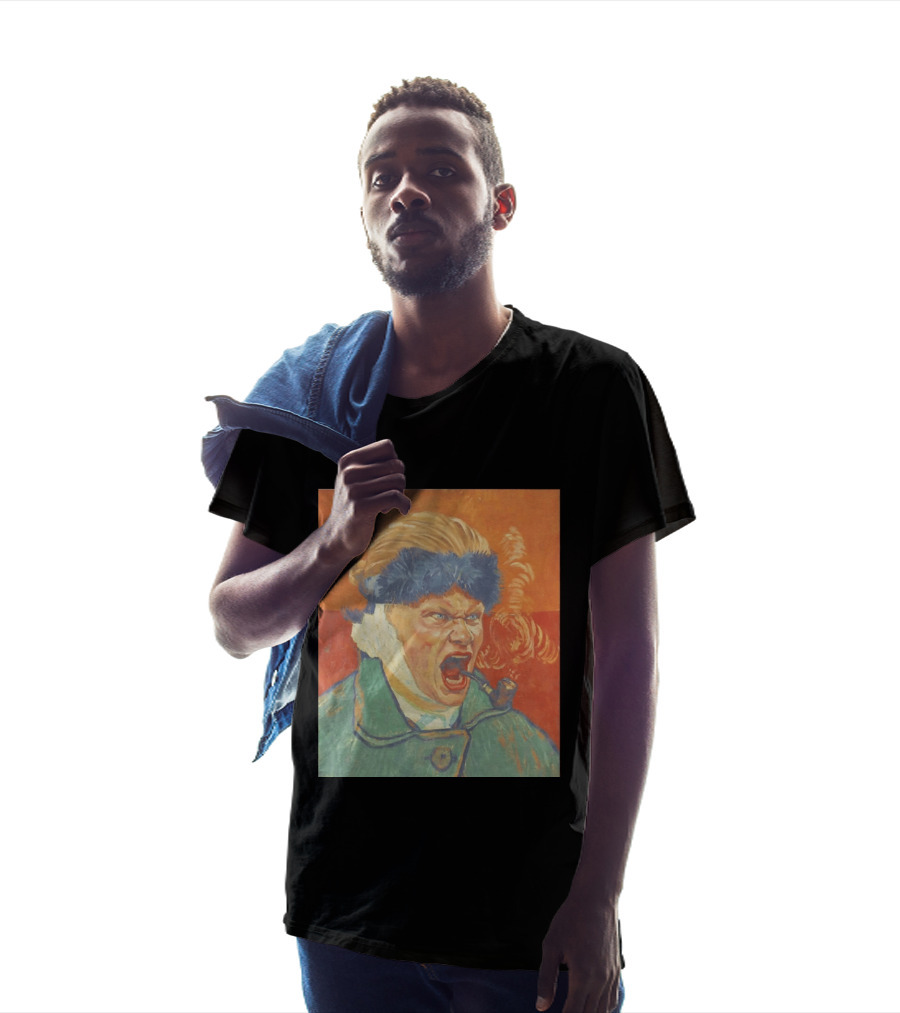 Erling Haaland Van Gogh Pipe Smoking T-Shirt