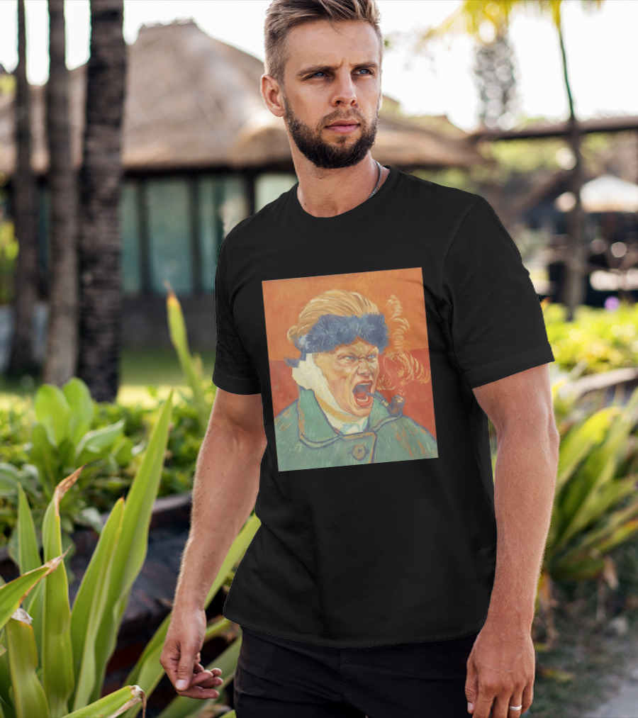 Erling Haaland Van Gogh Pipe Smoking T-Shirt