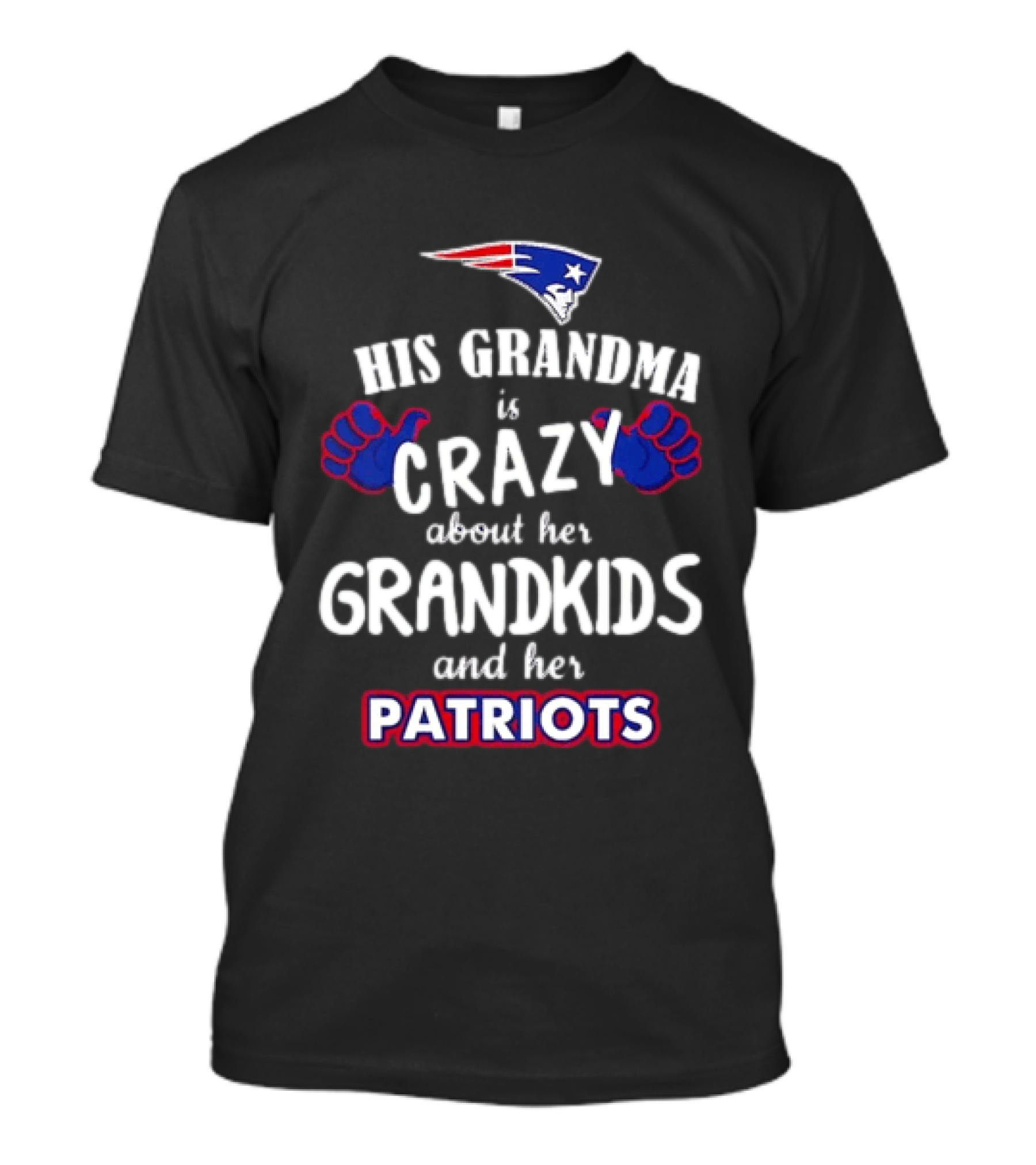 His Grandma Is Crazy About Her Grandkids And Her Patriots T-Shirt