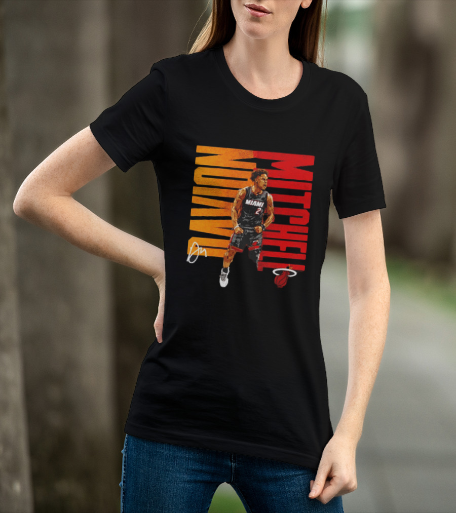 Davion Mitchell Miami Heat Number 2 Basketball Player T-Shirt