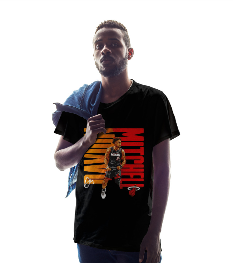 Davion Mitchell Miami Heat Number 2 Basketball Player T-Shirt