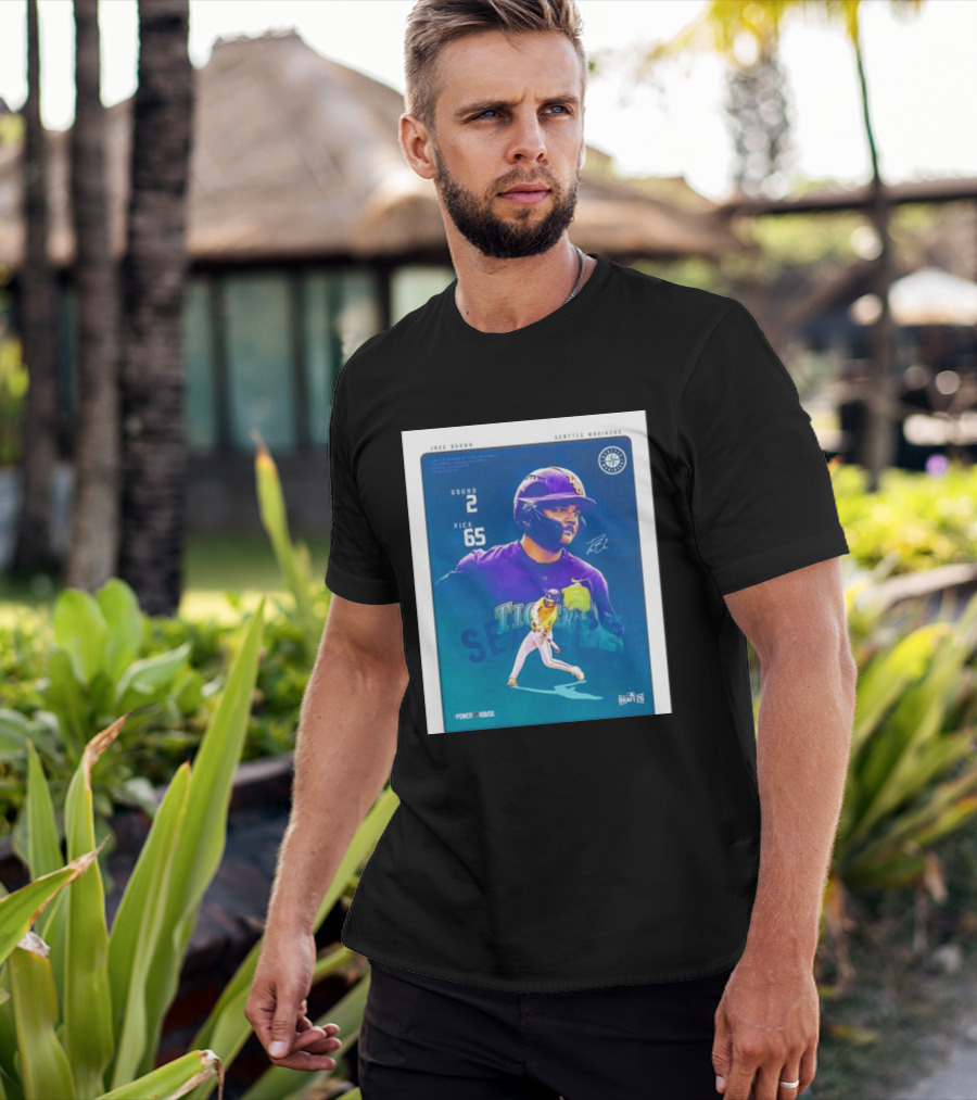 Jake Brown Seattle Mariners Round 2 Pick 65 Draft 26 Powerhouse T-Shirt