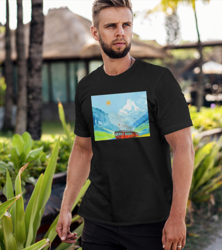Lionel Messi Argentina Football Team Celebration On Swiss Alps Train T-Shirt