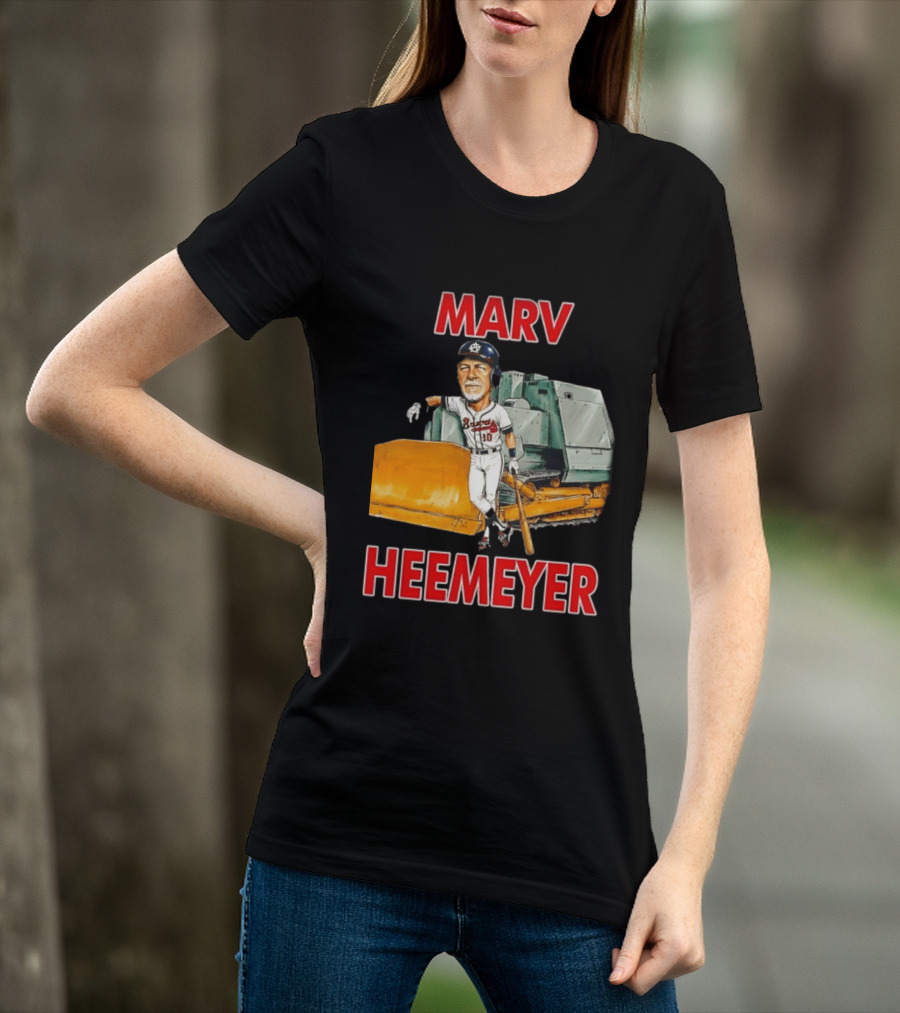 Marv Heemeyer Braves Player And Bulldozer Combo T-Shirt