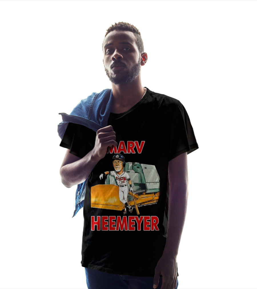 Marv Heemeyer Braves Player And Bulldozer Combo T-Shirt