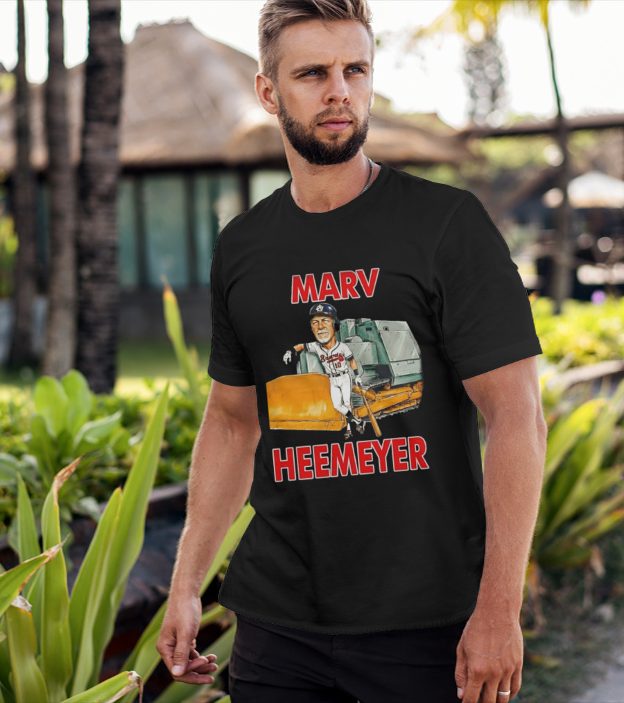 Marv Heemeyer Braves Player And Bulldozer Combo T-Shirt