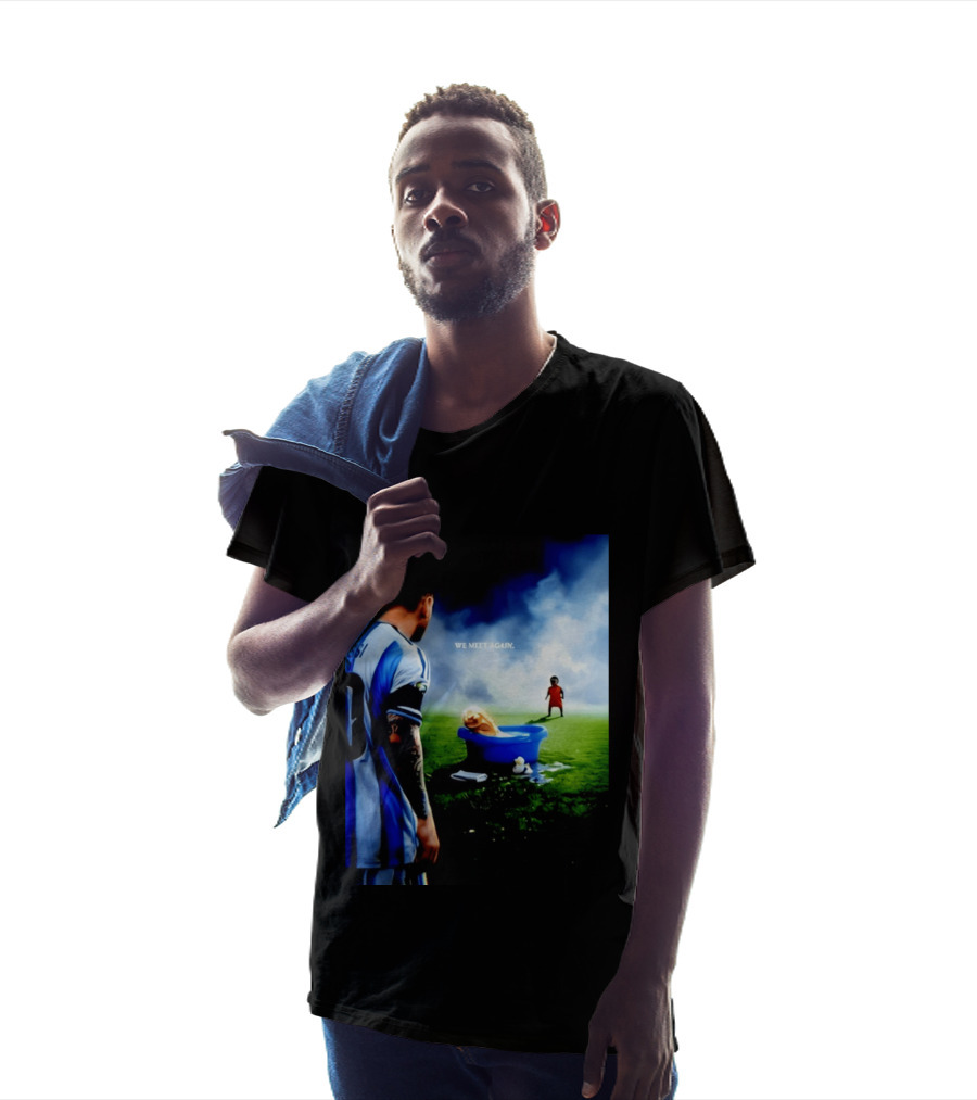 Messi X Lamine Yamal We Meet Again Argentina Spain Meme Football Scene T-Shirt