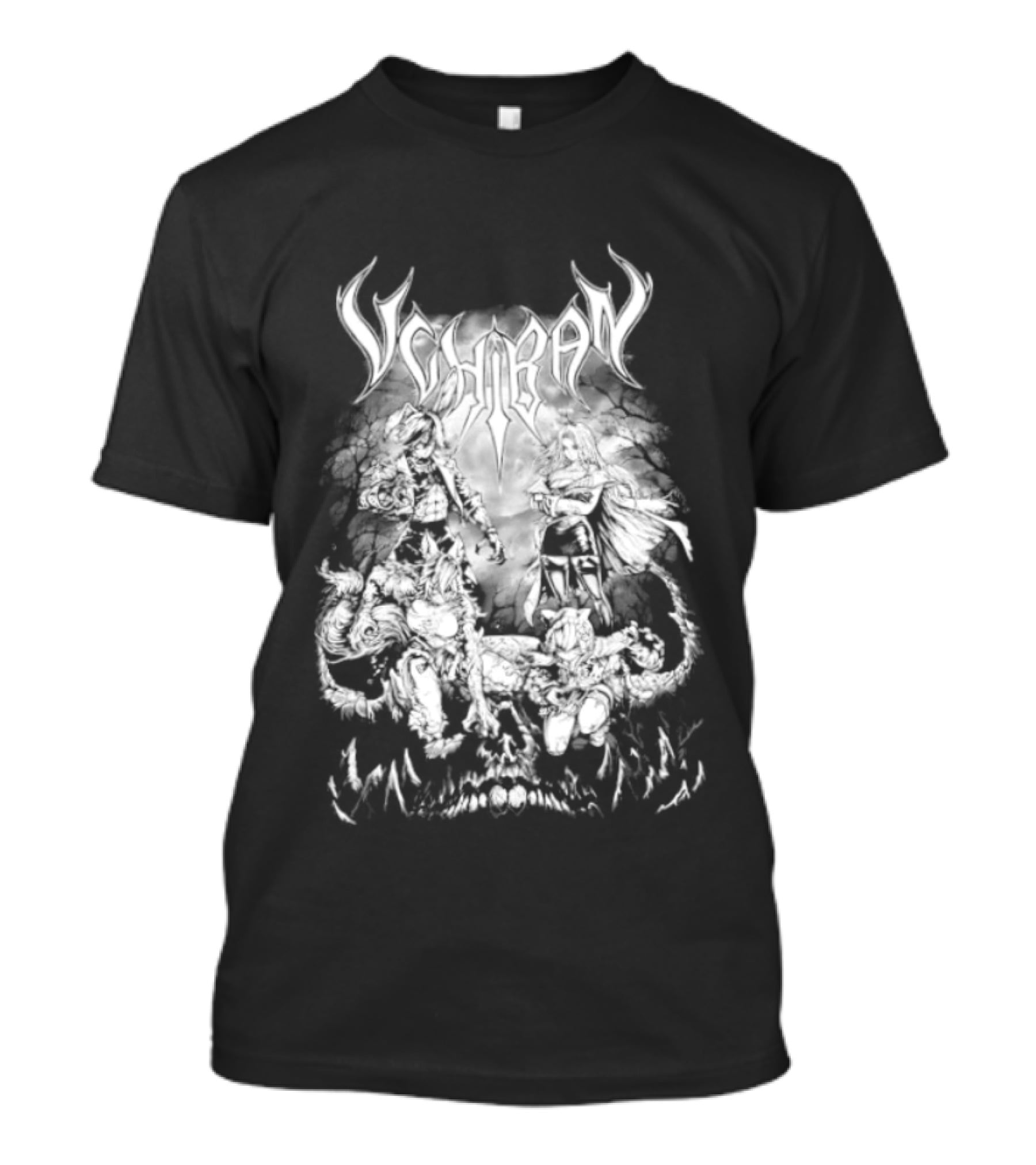 Metalcropolis NEKRO Variant Skull With Horns T-Shirt