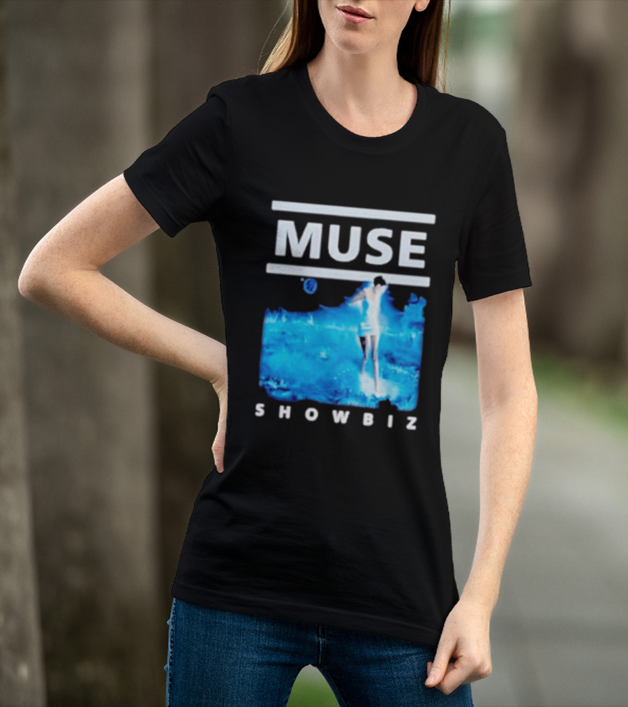 Muse Showbiz Album Cover Art Blue Aesthetic T-Shirt
