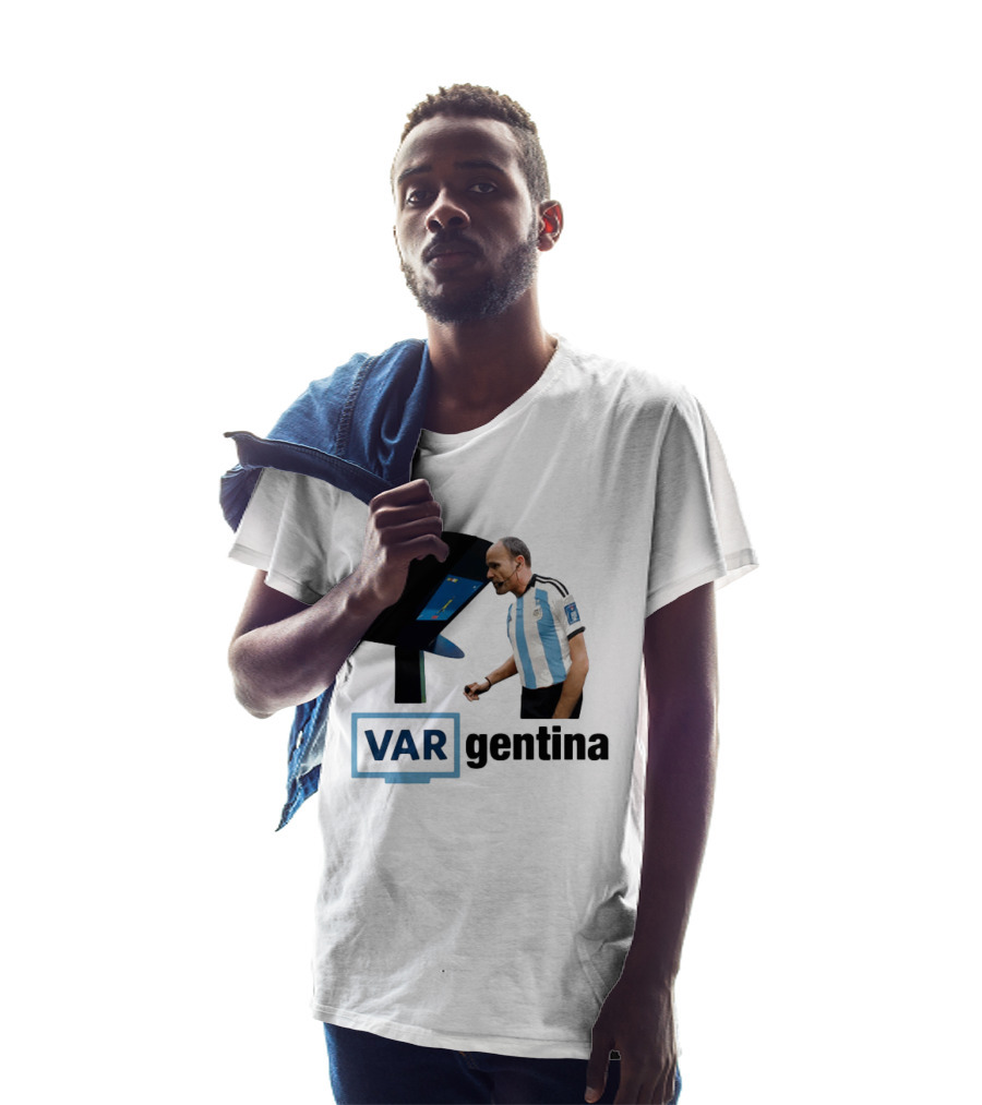 VAR Argentina Football Referee Interaction T-Shirt