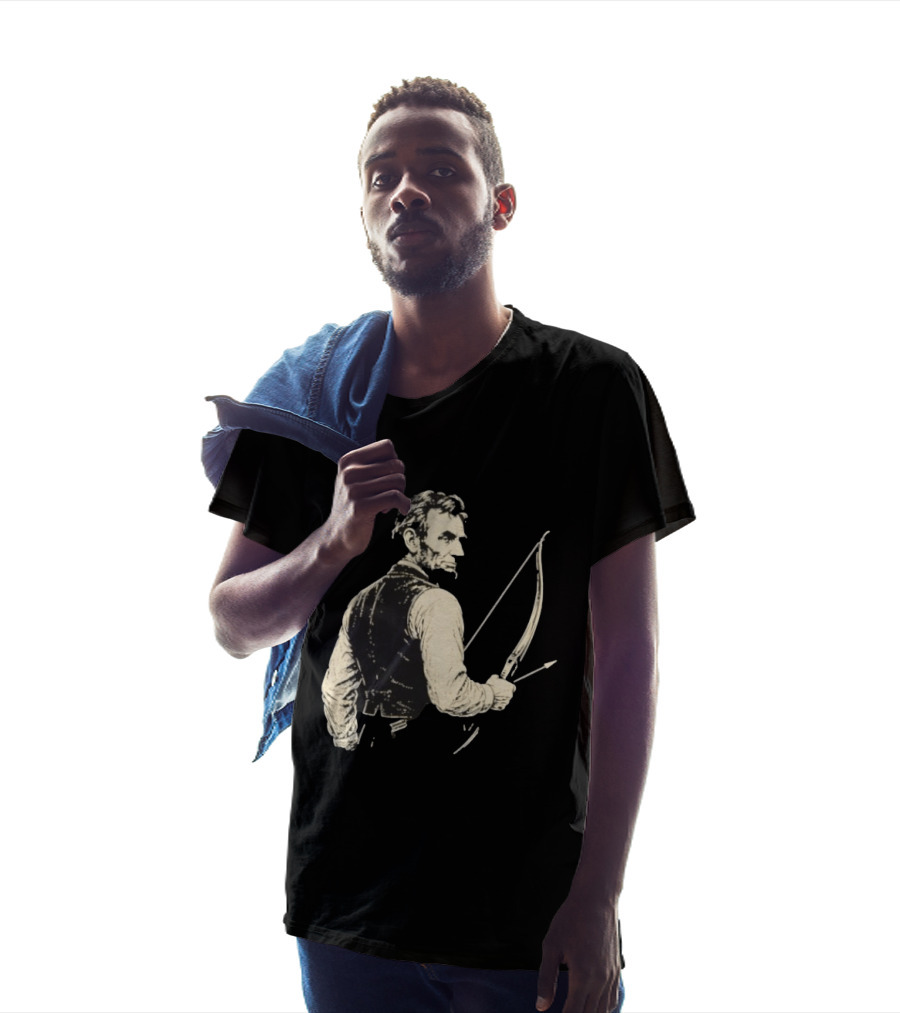 Abraham Lincoln Archery Bow And Arrow Hunting T-Shirt