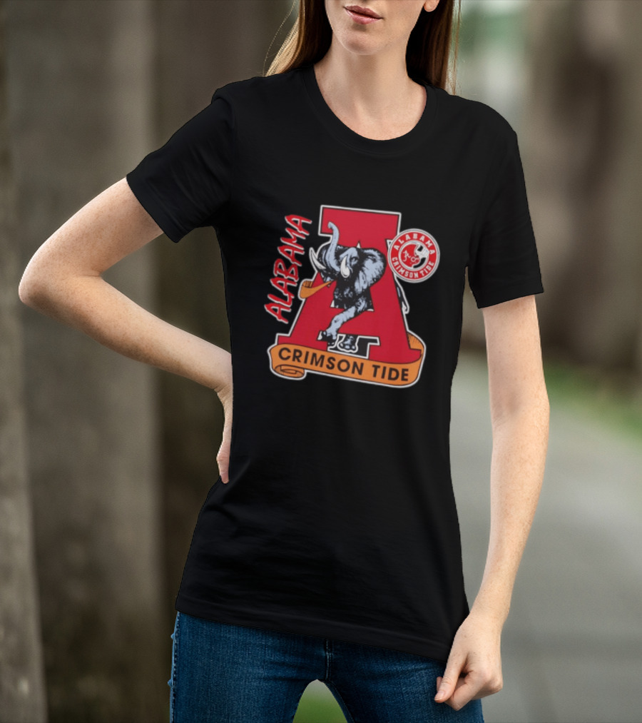 Alabama Crimson Tide Big Al Elephant NCAA Football T-Shirt