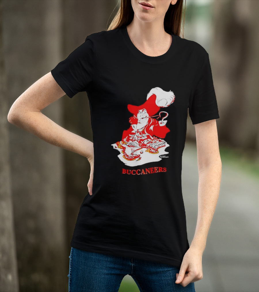 Captain Hook Buccaneers Pirate Tampa Bay T-Shirt