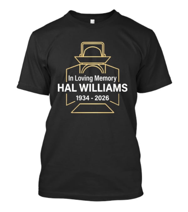 In Loving Memory Hal Williams 1934 2026 Lantern Outline Memorial T-Shirt