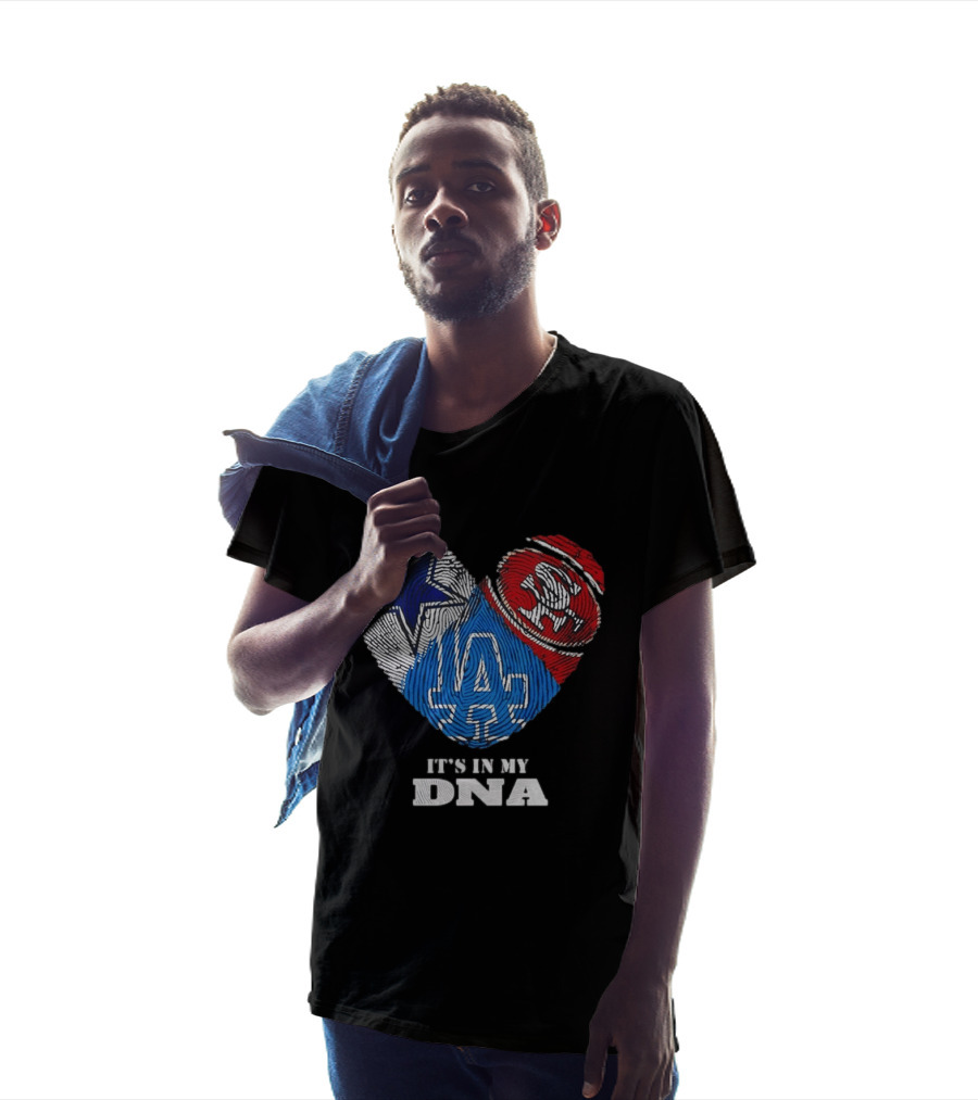 It's In My DNA Dallas Cowboys San Francisco 49ers Los Angeles Dodgers Fans T-Shirt