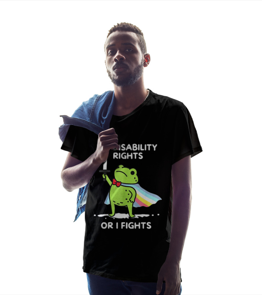 Disability Rights Frog Superhero Or I Fights T-Shirt