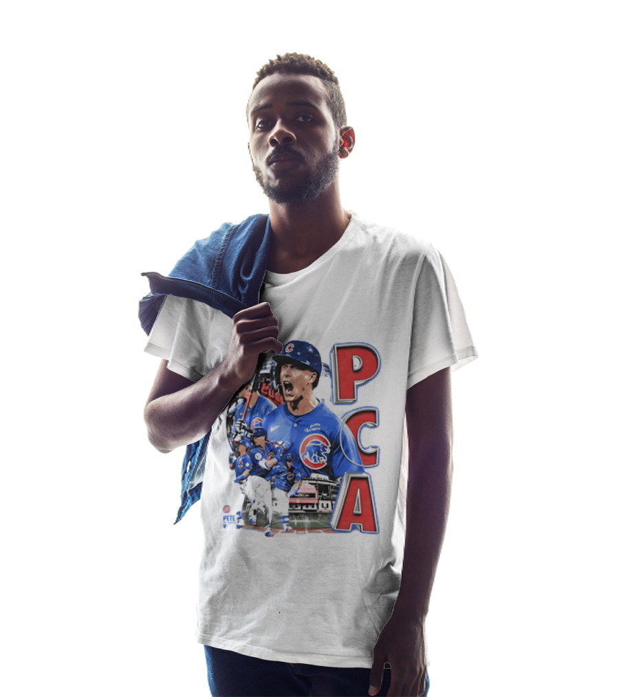 PCA Pete Crow Armstrong Chicago Cubs Baseball Collage T-Shirt