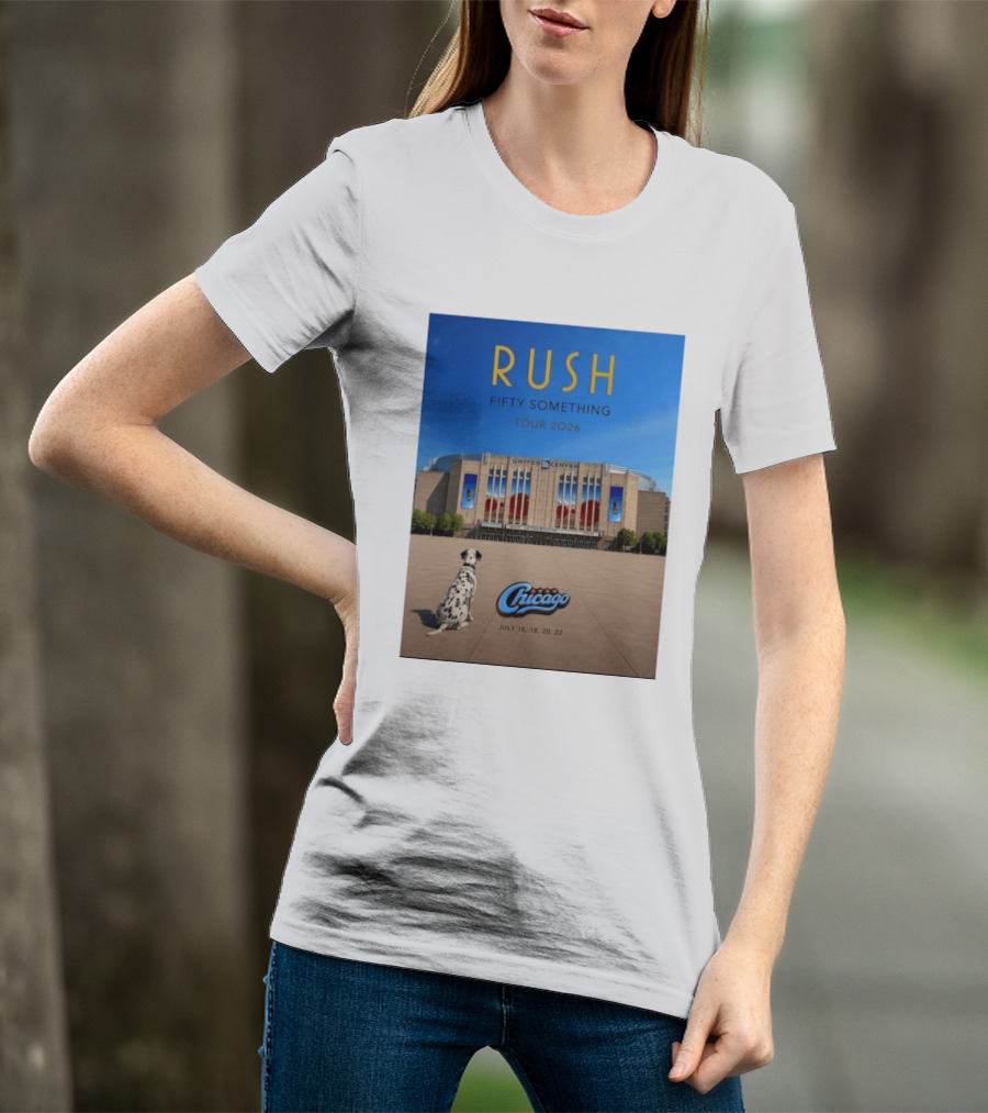 Rush Fifty Something Tour 2026 Chicago United Center July 16 18 20 22 Event T-Shirt