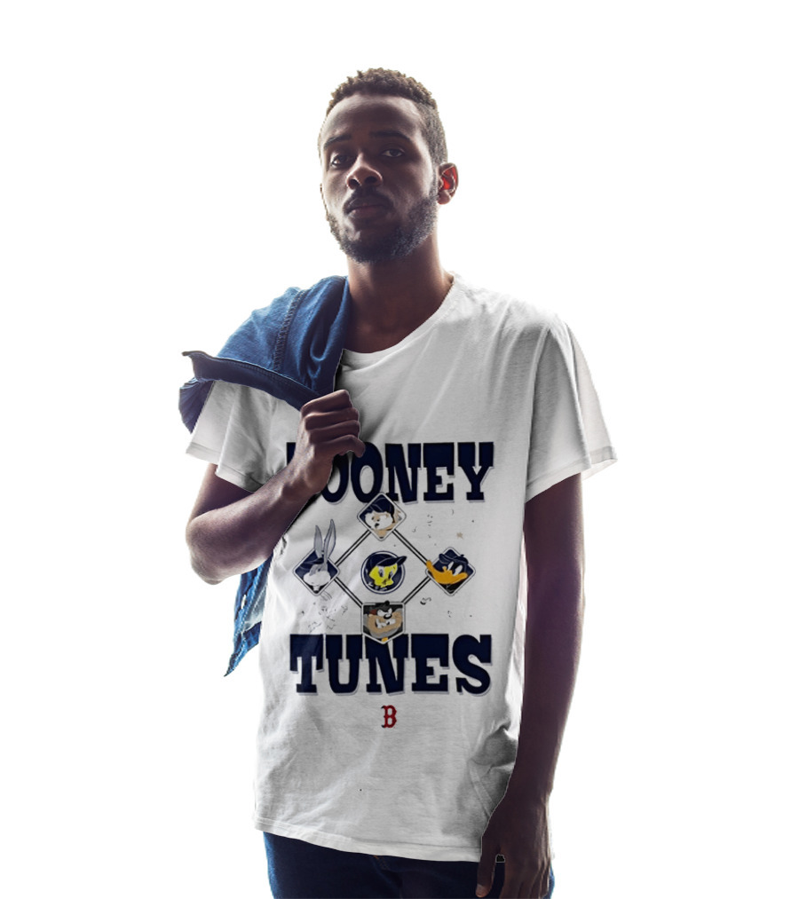 Looney Tunes Characters Boston Red Sox Collaboration T-Shirt