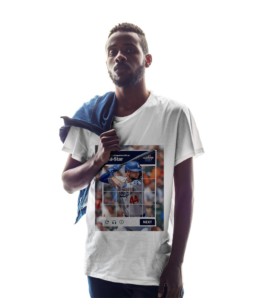 Select All Squares With An All Star Los Angeles Dodgers Baseball Meme T-Shirt