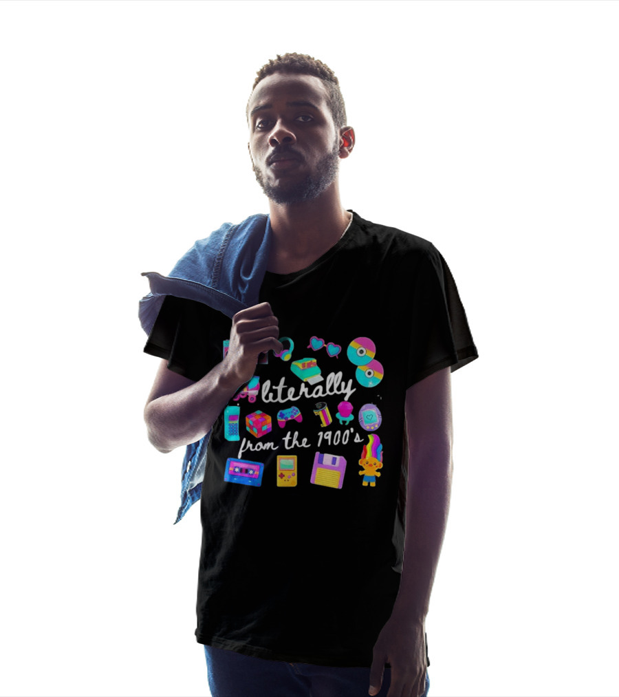 Literally From The 1900s Boombox Cassette Tape Gamer 80s 90s Nostalgia T-Shirt