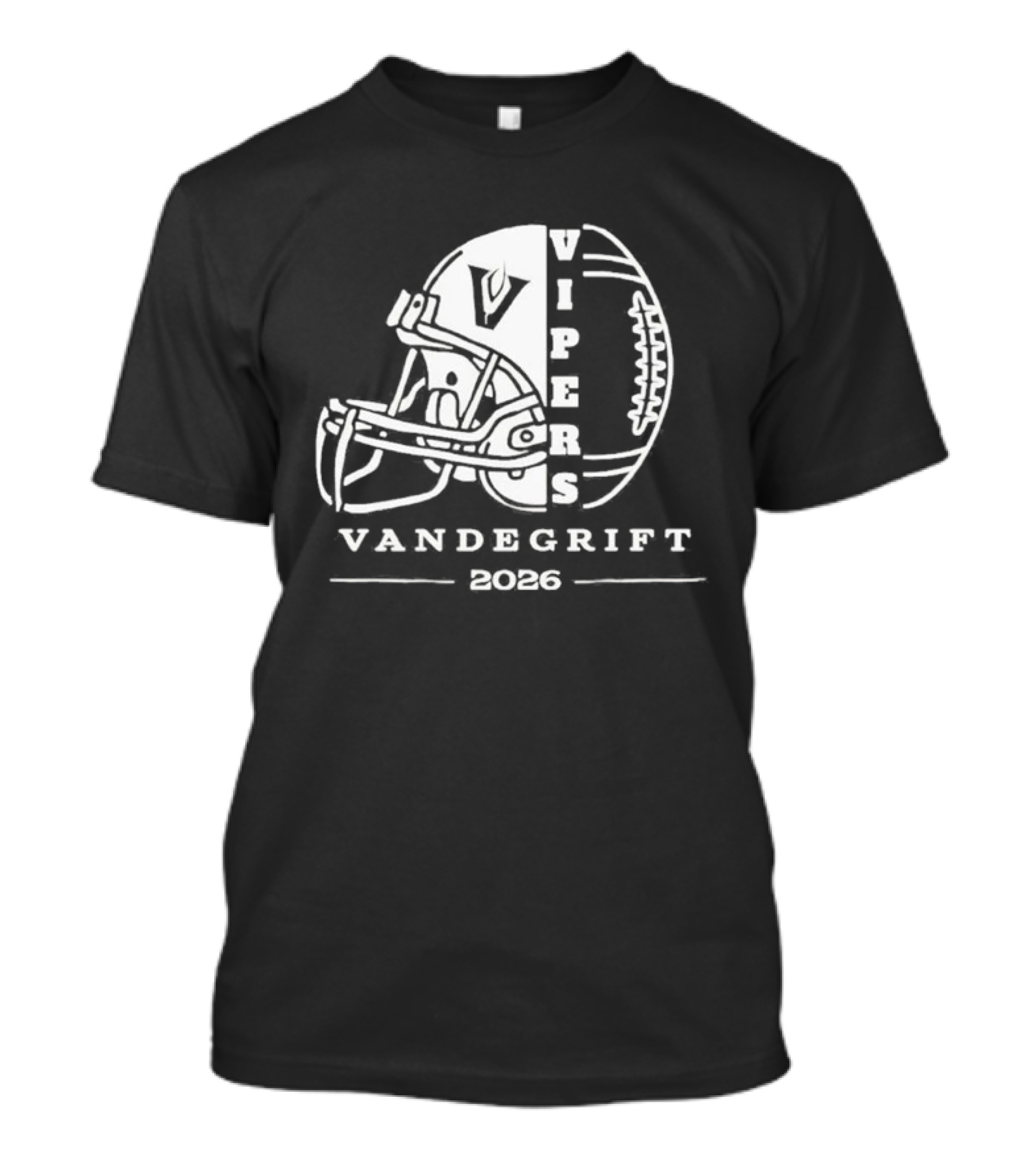 Vandegrift Vipers Football Helmet 2026 T-Shirt