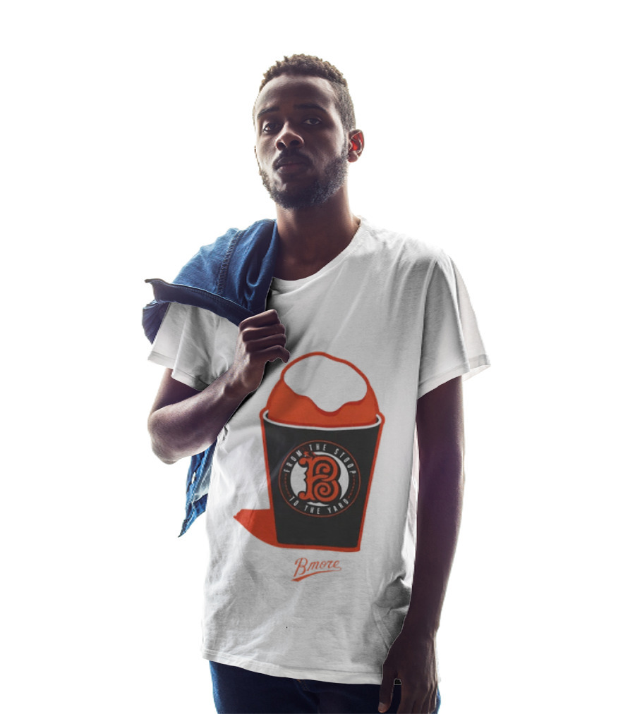 Baltimore Orioles From The Stoop To The Yard Snowball Bmore T-Shirt