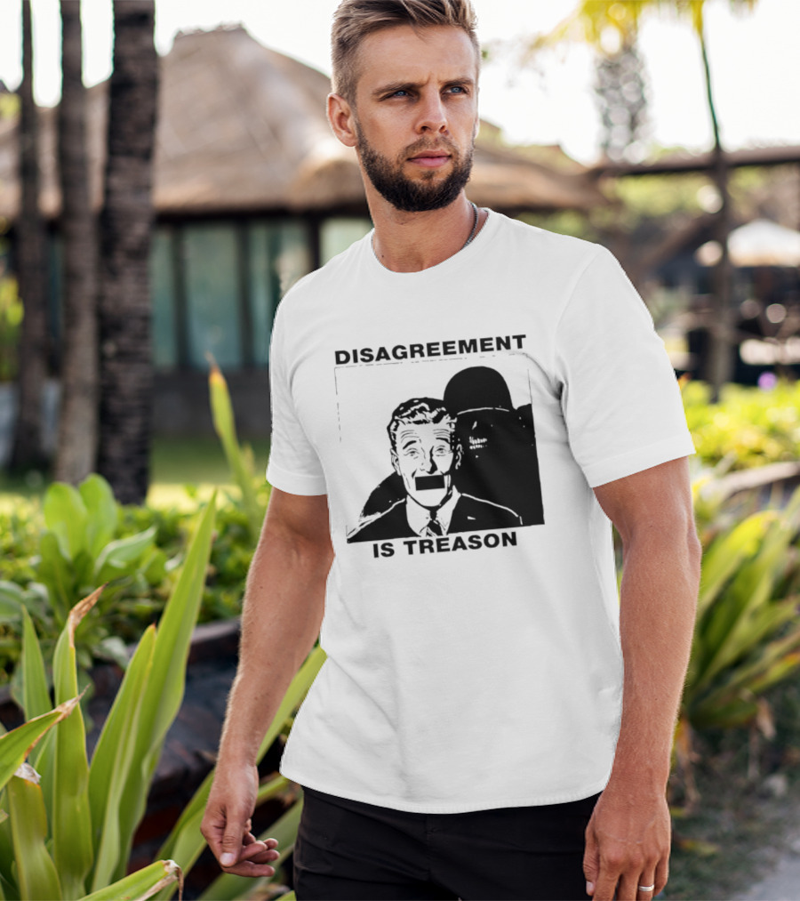 Disagreement Is Treason Retro Dystopian Censorship T-Shirt