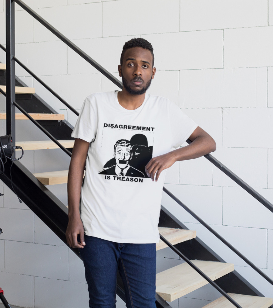 Disagreement Is Treason Retro Dystopian Censorship T-Shirt
